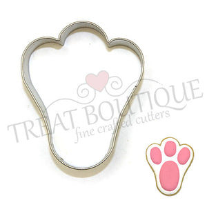 Treat Boutique Metal Cookie Cutter Bunny Paw Easter