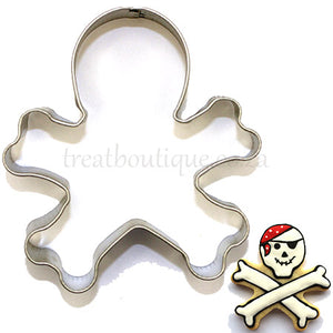 Treat Boutique Metal cookie cutter Skull and cross bone