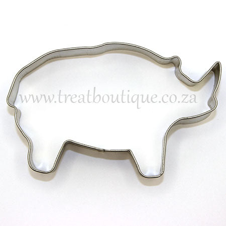 Treat Boutique Metal cookie cutter Rhino
