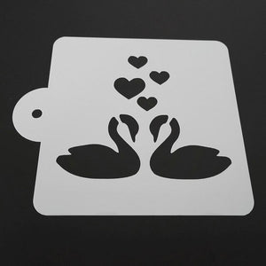 Cake Decorating Stencil 10x10cm, 1012-45