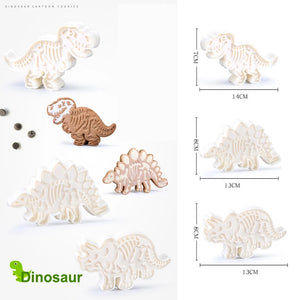Dinosaur plastic cookie cutter, 12x10.5cm, 12.5x8cm, 13x8cm