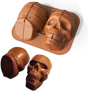 Large silicone mould chocolate 3D skull