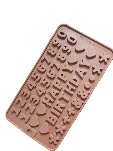 Nr78, Silicone mould Chocolate truffle, Happy birthday number