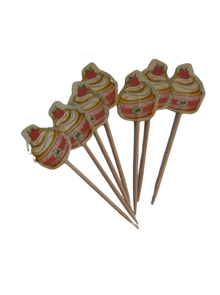 Cupcake shape cupcake Toppers toothpicks