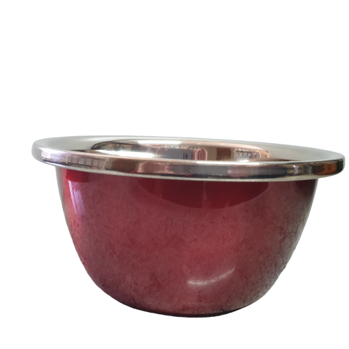 20cm Stainless Steel Mixing Bowl Red