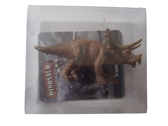 Plastic figurine Triceratops perfect to use as cake toppers, +-7cm