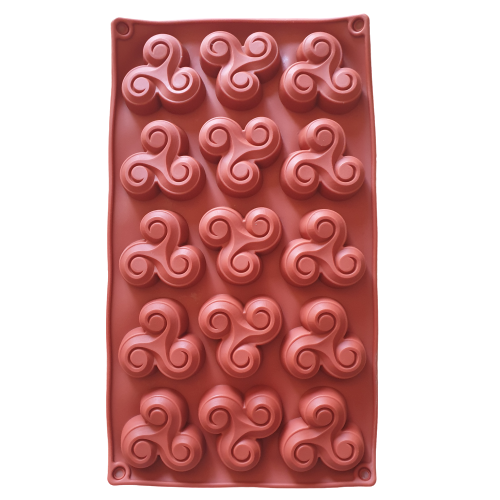 HL-9030 V Fidget Spinner Chocolate truffle soap silicone mould