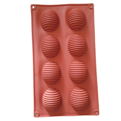 EE, Silicone mould, Soap chocolate eggs stripe