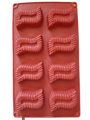 HL-9237 VV Rectangle Wavey Chocolate truffle soap silicone mould