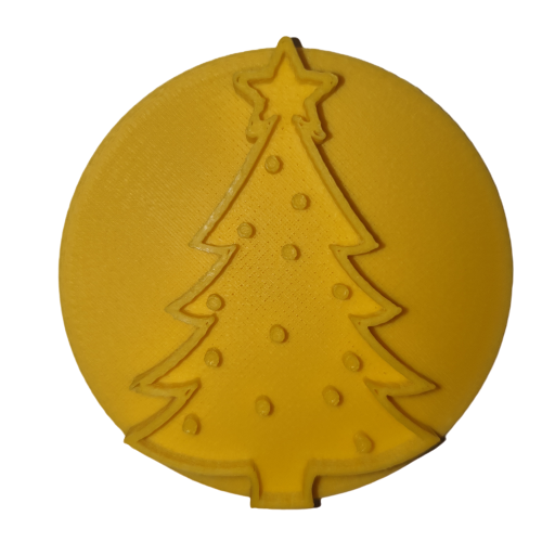 Cupcake stamp 6cm Christmas Tree