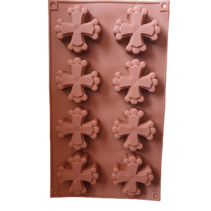 ZZ Cross Chocolate truffle soap silicone mould, 6cm 2cm deep