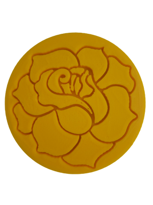Cupcake stamp 6cm, Rose (upside down)