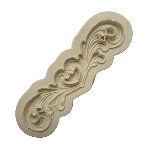 Silicone Mould Curly Border