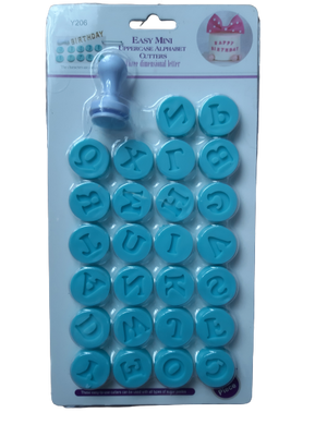 Mini Alphabet Uppercase Stamp Set Y206