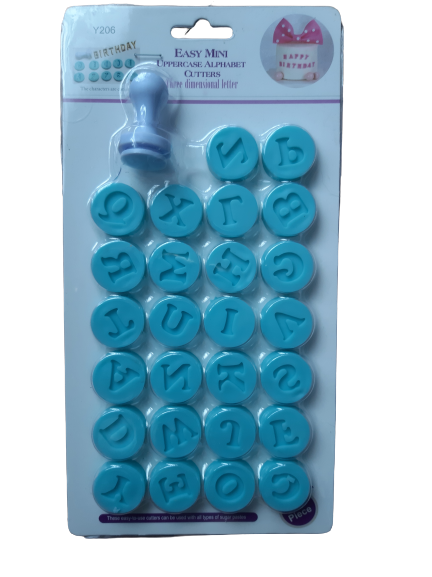 Mini Alphabet Uppercase Stamp Set Y206