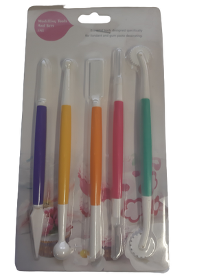 Fondant tool set with scribe tool