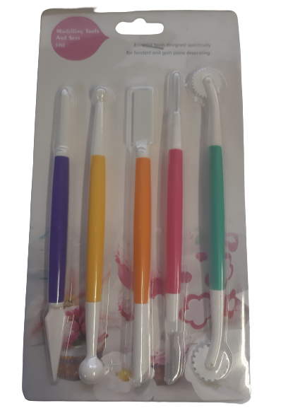 Fondant tool set with scribe tool