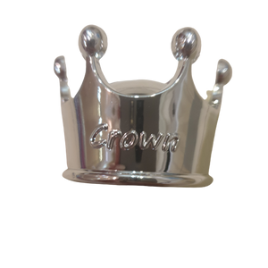Crown cake topper, silver