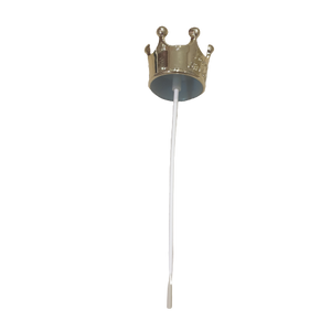 Plastic Crown Cake Topper Gold