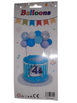 Cake balloon blue and purple