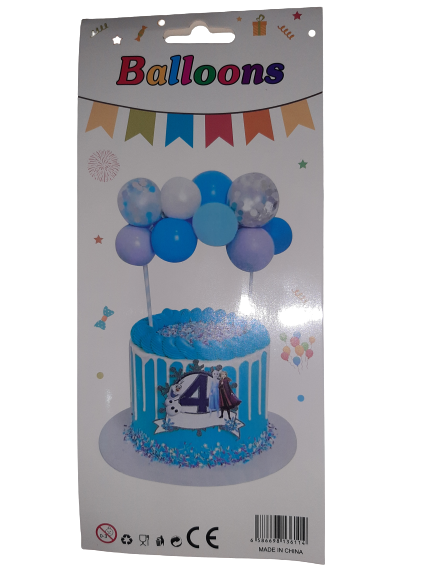 Cake balloon blue and purple