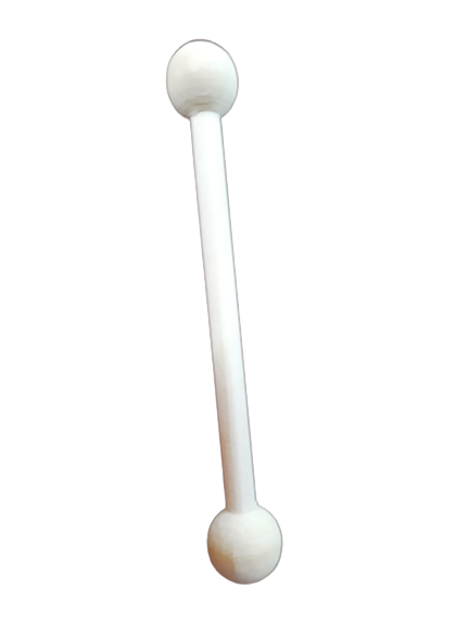 Wooden stick with balls 13cm