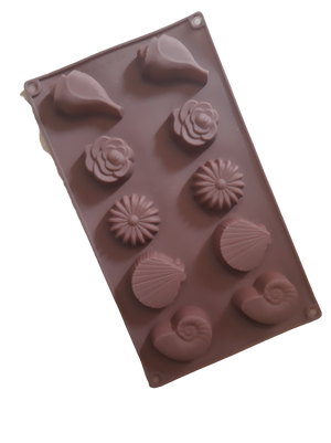 Flower and Shell chocolate mould