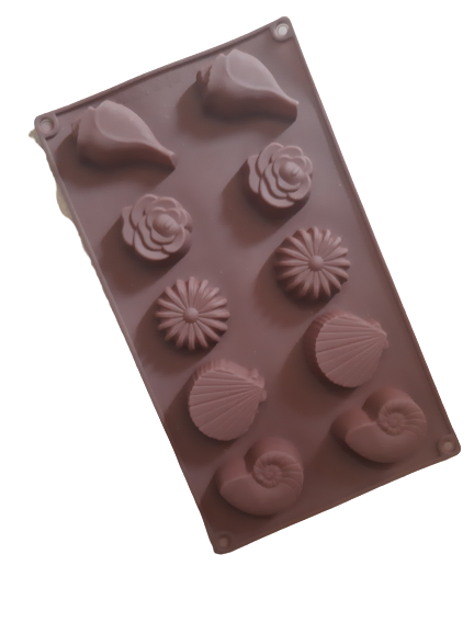 Flower and Shell chocolate mould