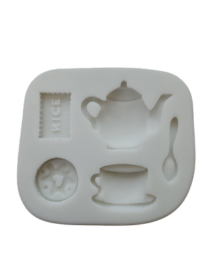 Silicone Mould Teapot Teacup and Cake Slice