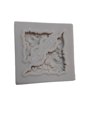 Vintage border silicone mould, size of big pattern 4x1.5cm