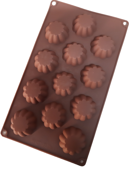 Silicone mould, chocolate soap fondant, Flower, 5.1cm