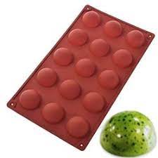 A-905 Medium Silicone mould tray sphere 15 cup, mousse pudding, to make Chocolate bomb