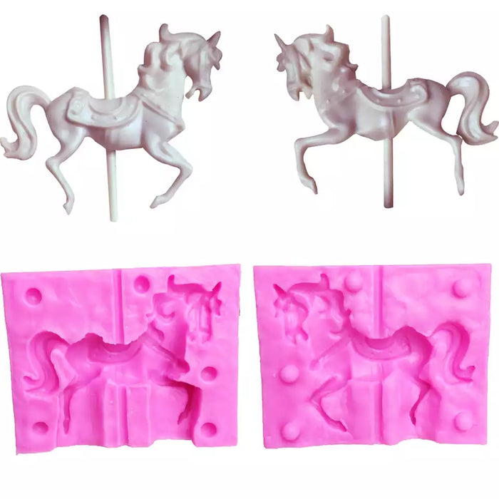 Silicone Mould 3D Carousel Horse