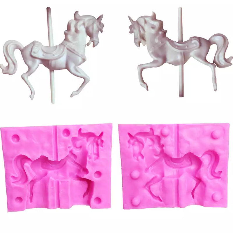 Silicone Mould 3D Carousel Horse Lamay