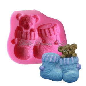 Baby booties silicone mould
