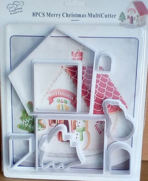 S796 Gingerbread House Cookie Cutter Set Christmas