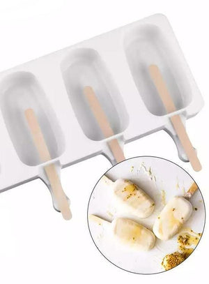 Siliko Ice Cream popcicle mould, 6.8x4cm, Small (curved)