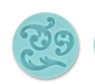 Small curly border silicone mould