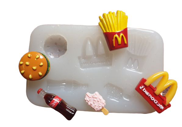McDonalds, size of mould 10.3x6.5cm