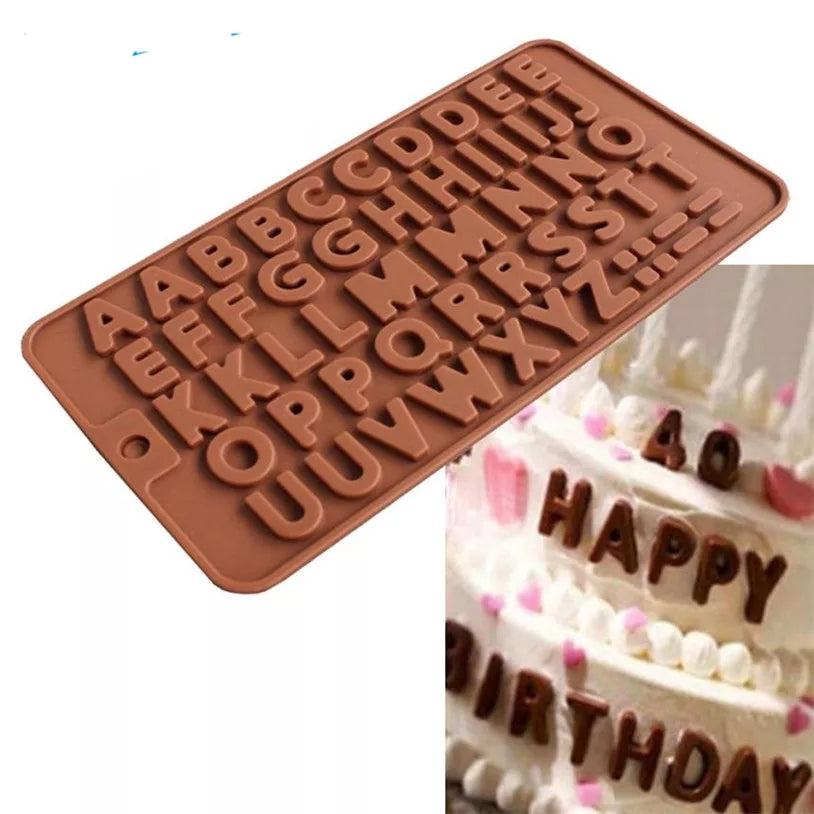 Mini Alphabet Silicone Chocolate Candy Mold