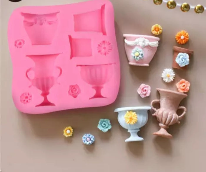 Flower Pots Silicone Mould