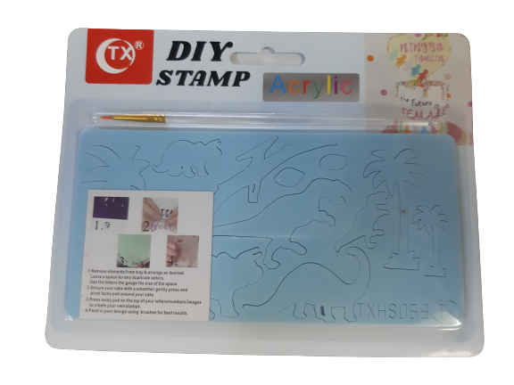 Dino cake stamp set