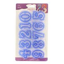 CK2157 Number Plastic Cookie Cutter