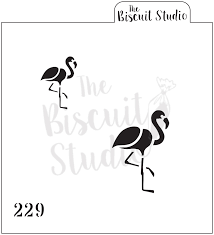 Nr229 Cake decorating stencil Flaming