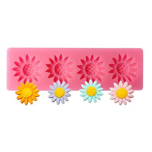 Silicone mould Sunflower, one flower is 2.5cm