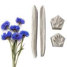 Silicone Mould  Flower Cornflower Set