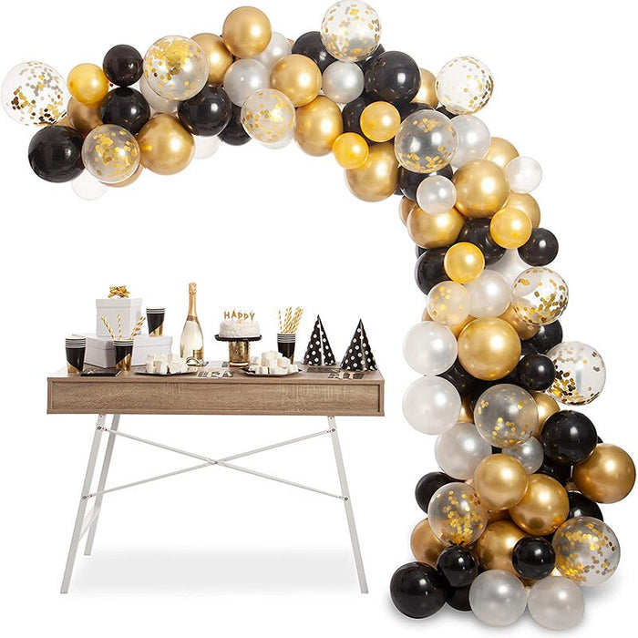Balloon Arch Garland Gold and Black 41pcs