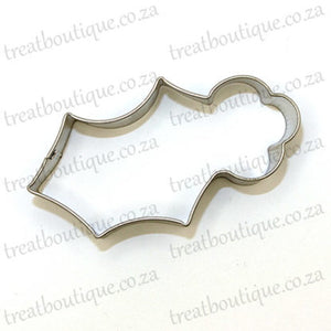 Treat Boutique Metal Cookie Cutter Christmas Holly Leaf