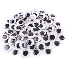 1101-1 Plastic Googly Eye 1cm +_48pcs