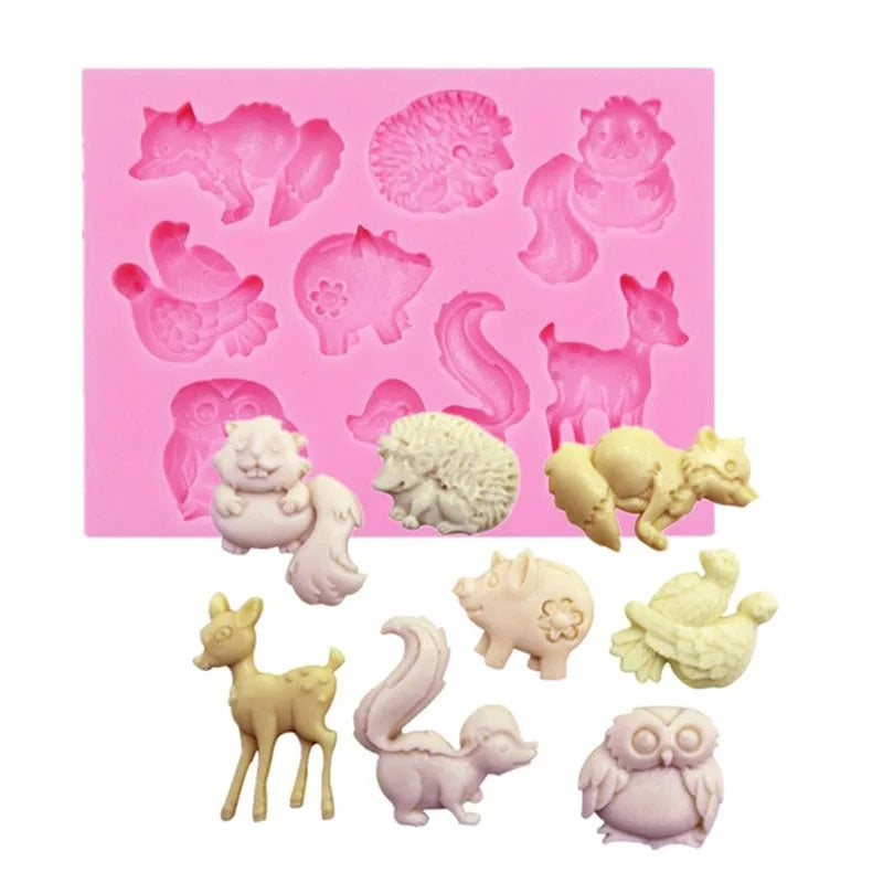 Animal fondant clearance molds